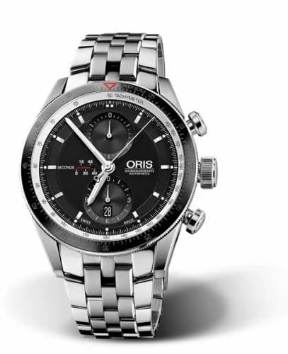 Oris Artix GT Chronograph Stainless Steel - Ceramic / Black / Bracelet 01 674 7661 4154-07 8 22 85 — фото часов Oris Artix GT Chronograph Stainless Steel - Ceramic / Black / Bracelet 01 674 7661 4154-07 8 22 85 — фото часов