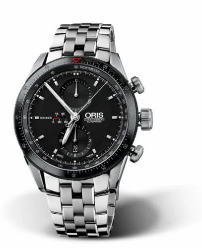 Oris Artix GT Chronograph Stainless Steel - Ceramic / Black / Bracelet 01 674 7661 4434-07 8 22 85 — фото часов Oris Artix GT Chronograph Stainless Steel - Ceramic / Black / Bracelet 01 674 7661 4434-07 8 22 85 — фото часов