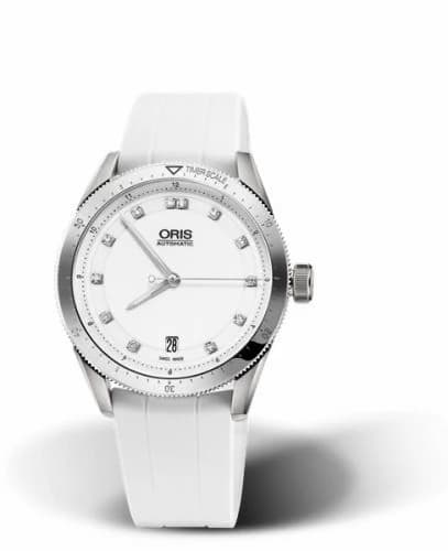 Oris Artix GT Date Stainless Steel / White - Diamond / Rubber 01 733 7671 4191-07 4 18 30FC — фото часов Oris Artix GT Date Stainless Steel / White - Diamond / Rubber 01 733 7671 4191-07 4 18 30FC — фото часов