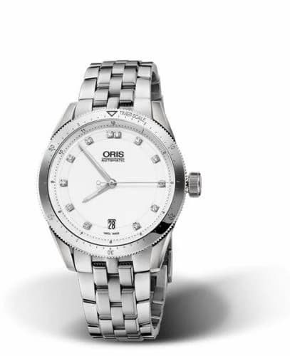 Oris Artix GT Date Stainless Steel / White - Diamond / Bracelet 01 733 7671 4191-07 8 18 85 — фото часов Oris Artix GT Date Stainless Steel / White - Diamond / Bracelet 01 733 7671 4191-07 8 18 85 — фото часов