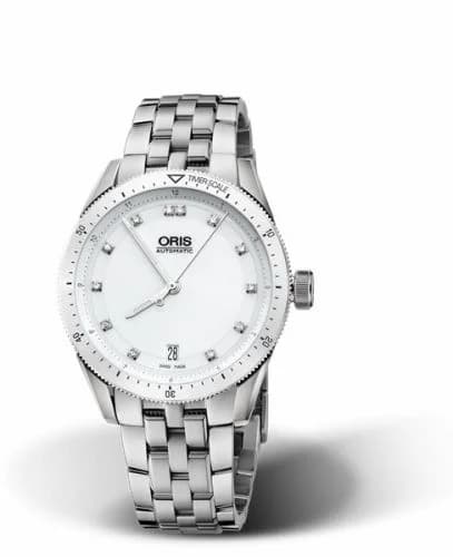Oris Artix GT Date Stainless Steel - Ceramic / White - Diamond / Bracelet 01 733 7671 4196-07 8 18 85 — фото часов Oris Artix GT Date Stainless Steel - Ceramic / White - Diamond / Bracelet 01 733 7671 4196-07 8 18 85 — фото часов