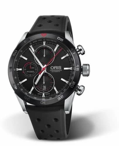 Oris Artix GT Chronograph Stainless Steel - Ceramic / Black / Rubber 01 774 7661 4424-07 4 22 25FC