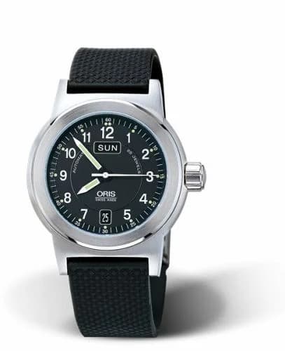 Oris BC3 Day Date 40 Stainless Steel / Black / Rubber 01 635 7500 4164-07 4 20 10 — фото часов Oris BC3 Day Date 40 Stainless Steel / Black / Rubber 01 635 7500 4164-07 4 20 10 — фото часов