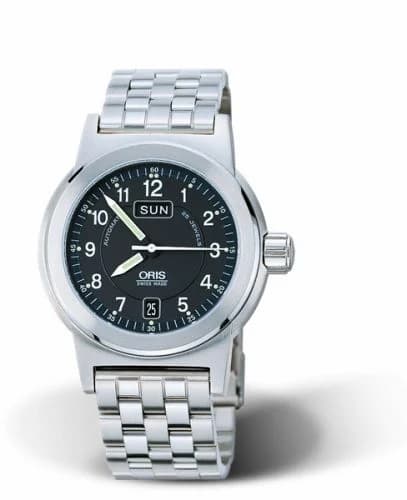 Oris BC3 Day Date 40 Stainless Steel / Black / Bracelet 01 635 7500 4164-07 8 20 50 — фото часов Oris BC3 Day Date 40 Stainless Steel / Black / Bracelet 01 635 7500 4164-07 8 20 50 — фото часов