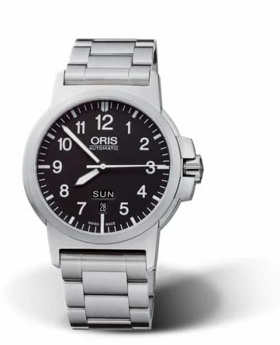 Oris BC3 Advanced Day Date Stainless Steel / Black / Bracelet 01 735 7641 4164-07 8 22 03 — фото часов Oris BC3 Advanced Day Date Stainless Steel / Black / Bracelet 01 735 7641 4164-07 8 22 03 — фото часов