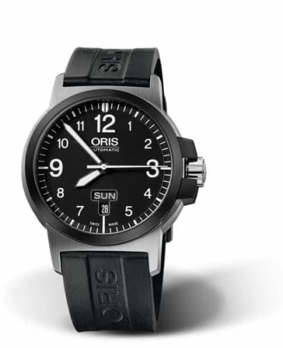 Oris BC3 Advanced Day Date Stainless Steel - DLC / Black / Rubber 01 735 7641 4364-07 4 22 05 — фото часов Oris BC3 Advanced Day Date Stainless Steel - DLC / Black / Rubber 01 735 7641 4364-07 4 22 05 — фото часов