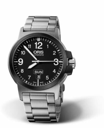 Oris BC3 Advanced Day Date Stainless Steel - DLC / Black / Bracelet 01 735 7641 4364-07 8 22 03 — фото часов Oris BC3 Advanced Day Date Stainless Steel - DLC / Black / Bracelet 01 735 7641 4364-07 8 22 03 — фото часов