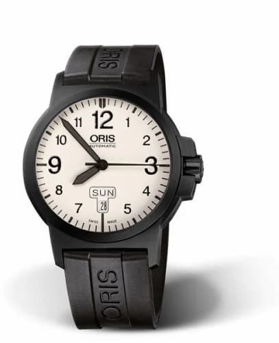 Oris BC3 Advanced Day Date DLC / White / Rubber 01 735 7641 4766-07 4 22 05B