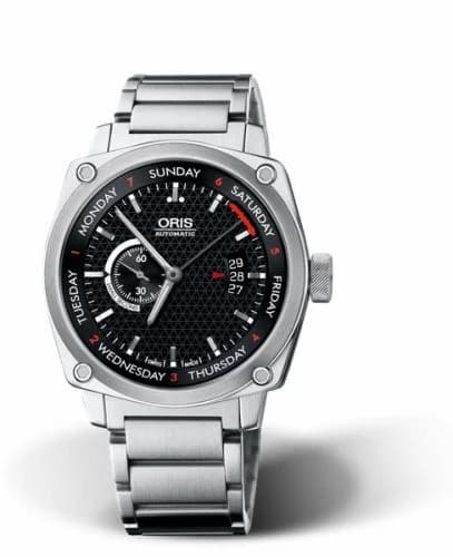Oris BC4 Small Second Pointer Day Stainless Steel / Black / Bracelet 01 645 7617 4154-07 8 22 58