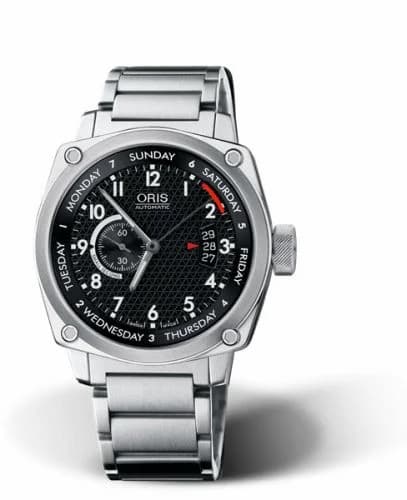 Oris BC4 Small Second Pointer Day Stainless Steel / Black / Bracelet 01 645 7617 4164-07 8 22 58