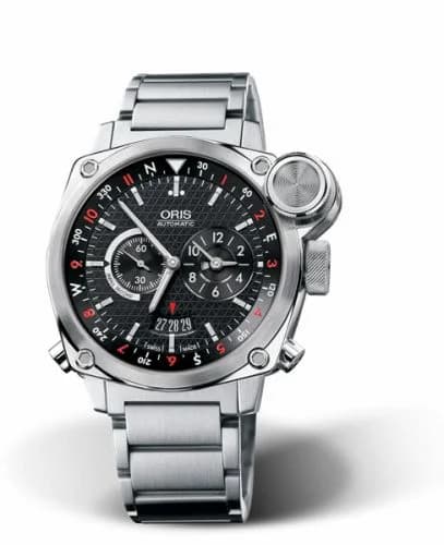 Oris BC4 Flight Timer Stainless Steel / Black / Bracelet 01 690 7615 4154-Set MB