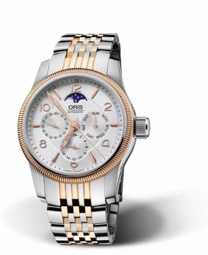 Oris Big Crown Complication Stainless Steel - Rose Gold / Silver / Bracelet 01 581 7627 4361-07 8 20 78 — фото часов Oris Big Crown Complication Stainless Steel - Rose Gold / Silver / Bracelet 01 581 7627 4361-07 8 20 78 — фото часов