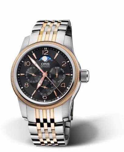 Oris Big Crown Complication Stainless Steel - Rose Gold / Black / Bracelet 01 581 7627 4364-07 8 20 78 — фото часов Oris Big Crown Complication Stainless Steel - Rose Gold / Black / Bracelet 01 581 7627 4364-07 8 20 78 — фото часов