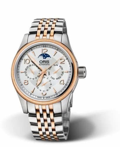 Oris Big Crown Complication Stainless Steel - Rose Gold / Silver / Bracelet 01 582 7678 4361-07 8 20 32 — фото часов Oris Big Crown Complication Stainless Steel - Rose Gold / Silver / Bracelet 01 582 7678 4361-07 8 20 32 — фото часов