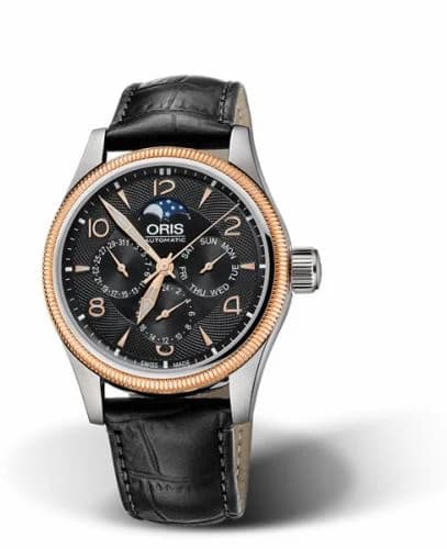 Oris Big Crown Complication Stainless Steel - Rose Gold / Black 01 582 7678 4364-07 5 20 76FC — фото часов Oris Big Crown Complication Stainless Steel - Rose Gold / Black 01 582 7678 4364-07 5 20 76FC — фото часов
