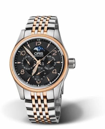 Oris Big Crown Complication Stainless Steel - Rose Gold / Black 01 582 7678 4364-07 8 20 32 — фото часов Oris Big Crown Complication Stainless Steel - Rose Gold / Black 01 582 7678 4364-07 8 20 32 — фото часов