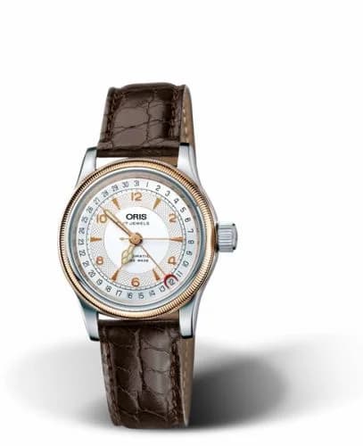 Oris Big Crown Pointer Date 32 Stainless Steel - Rose Gold / Silver / Bracelet 01 584 7558 4361-07 5 16 52 — фото часов Oris Big Crown Pointer Date 32 Stainless Steel - Rose Gold / Silver / Bracelet 01 584 7558 4361-07 5 16 52 — фото часов