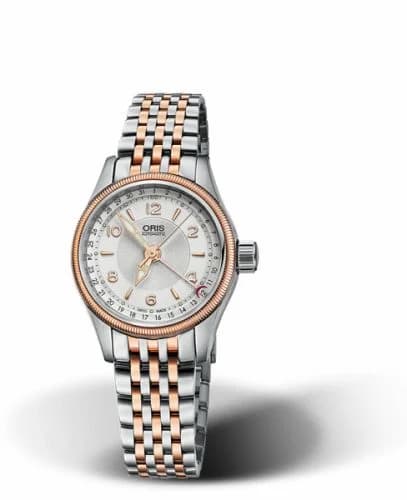 Oris Big Crown Pointer Date 29 Stainless Steel - Rose Gold / Silver/ Bracelet 01 594 7680 4331-07 8 14 32 — фото часов Oris Big Crown Pointer Date 29 Stainless Steel - Rose Gold / Silver/ Bracelet 01 594 7680 4331-07 8 14 32 — фото часов