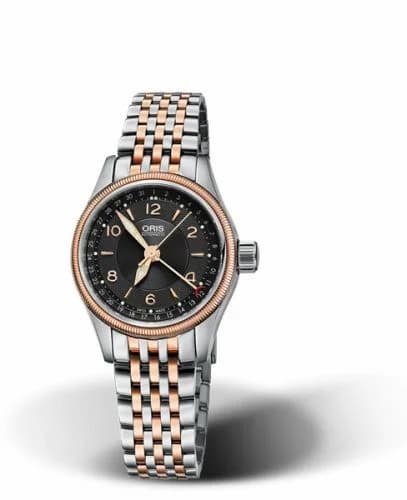 Oris Big Crown Pointer Date 29 Stainless Steel - Rose Gold / Black / Bracelet 01 594 7680 4334-07 8 14 32 — фото часов Oris Big Crown Pointer Date 29 Stainless Steel - Rose Gold / Black / Bracelet 01 594 7680 4334-07 8 14 32 — фото часов