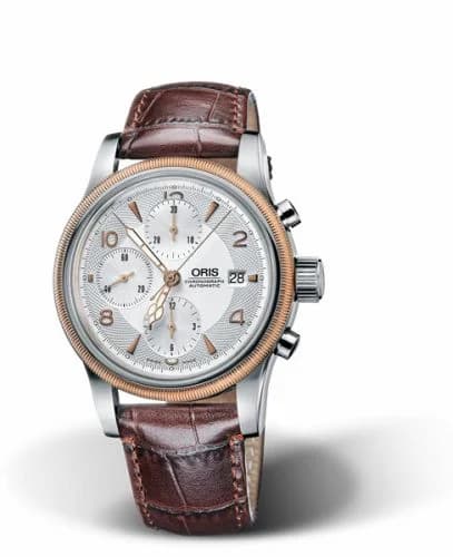 Oris Big Crown Chronograph Stainless Steel - Rose Gold / Silver 01 674 7567 4361-07 5 21 52 — фото часов Oris Big Crown Chronograph Stainless Steel - Rose Gold / Silver 01 674 7567 4361-07 5 21 52 — фото часов