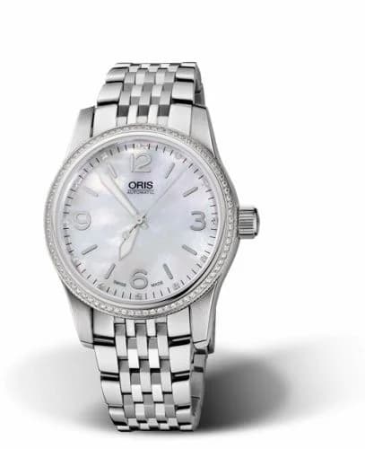 Oris Big Crown Diamonds 38 Stainless Steel - Diamond / MOP / Bracelet 01 733 7649 4966-07 8 19 76 — фото часов Oris Big Crown Diamonds 38 Stainless Steel - Diamond / MOP / Bracelet 01 733 7649 4966-07 8 19 76 — фото часов