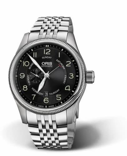 Oris Big Crown Small Second Pointer Day Stainless Steel / Black / Bracelet 01 745 7688 4064-07 8 22 30