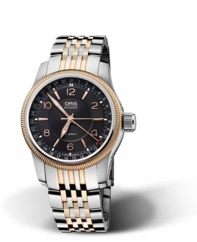 Oris Big Crown Pointer Date 40 Stainless Steel - Rose Gold / Black / Bracelet 01 754 7628 4364-07 8 20 78 — фото часов Oris Big Crown Pointer Date 40 Stainless Steel - Rose Gold / Black / Bracelet 01 754 7628 4364-07 8 20 78 — фото часов