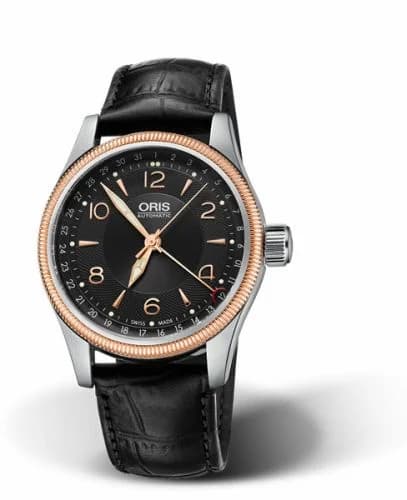 Oris Big Crown Pointer Date 40 Stainless Steel - Rose Gold / Black 01 754 7679 4334-07 5 20 76FC — фото часов Oris Big Crown Pointer Date 40 Stainless Steel - Rose Gold / Black 01 754 7679 4334-07 5 20 76FC — фото часов
