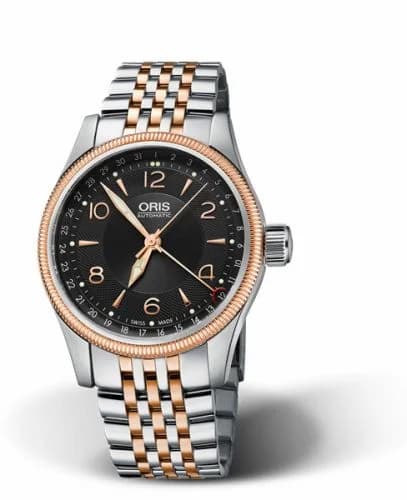 Oris Big Crown Pointer Date 40 Stainless Steel - Rose Gold / Bracelet 01 754 7679 4334-07 8 20 32 — фото часов Oris Big Crown Pointer Date 40 Stainless Steel - Rose Gold / Bracelet 01 754 7679 4334-07 8 20 32 — фото часов
