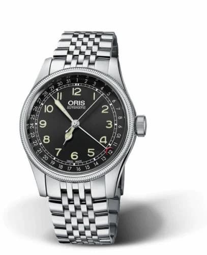 Oris Big Crown Original Pointer Date 40 Stainless Steel / Black / Bracelet 01 754 7696 4064-07 8 20 30 — фото часов Oris Big Crown Original Pointer Date 40 Stainless Steel / Black / Bracelet 01 754 7696 4064-07 8 20 30 — фото часов