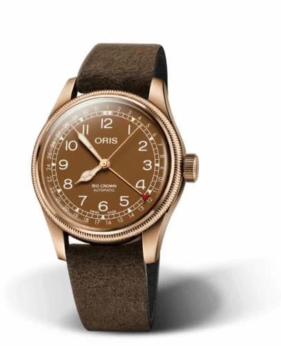 Oris Big Crown Original Pointer Date 40 Bronze / Brown 01 754 7741 3166-07 5 20 74BR — фото часов Oris Big Crown Original Pointer Date 40 Bronze / Brown 01 754 7741 3166-07 5 20 74BR — фото часов