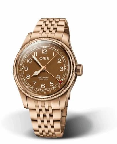 Oris Big Crown Original Pointer Date 40 Bronze / Brown / Bracelet 01 754 7741 3166-07 8 20 01 — фото часов Oris Big Crown Original Pointer Date 40 Bronze / Brown / Bracelet 01 754 7741 3166-07 8 20 01 — фото часов