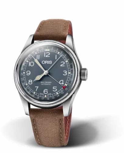 Oris Big Crown Pointer Date 40 Stainless Steel / Blue / Strap 01 754 7741 4065-07 5 20 63 — фото часов Oris Big Crown Pointer Date 40 Stainless Steel / Blue / Strap 01 754 7741 4065-07 5 20 63 — фото часов