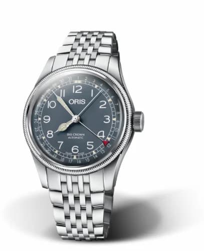 Oris Big Crown Pointer Date 40 Stainless Steel / Blue / Bracelet 01 754 7741 4065-07 8 20 22 — фото часов Oris Big Crown Pointer Date 40 Stainless Steel / Blue / Bracelet 01 754 7741 4065-07 8 20 22 — фото часов