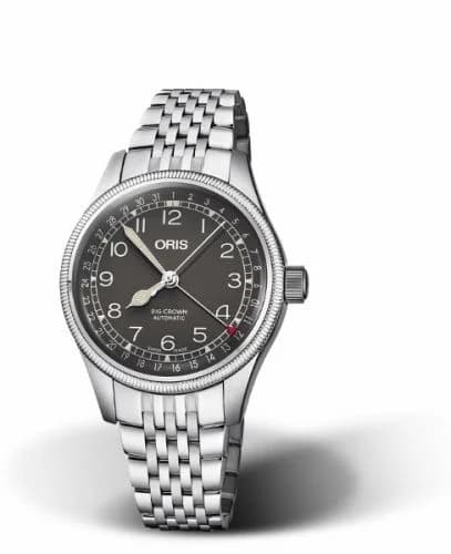 Oris Big Crown Pointer Date 36 Stainless Steel / Black / Bracelet 01 754 7749 4064-07 8 17 22 — фото часов Oris Big Crown Pointer Date 36 Stainless Steel / Black / Bracelet 01 754 7749 4064-07 8 17 22 — фото часов