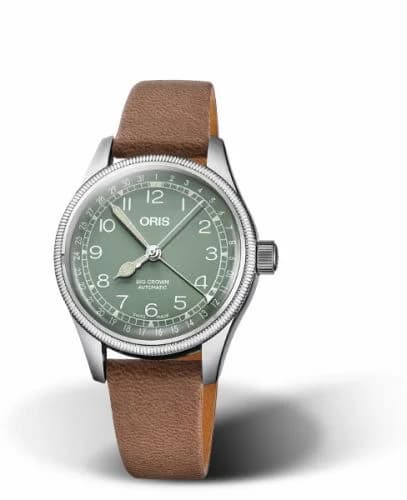 Oris Big Crown Pointer Date 36 Stainless Steel / Green 01 754 7749 4067-07 5 17 68 — фото часов Oris Big Crown Pointer Date 36 Stainless Steel / Green 01 754 7749 4067-07 5 17 68 — фото часов
