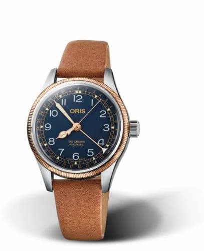 Oris Big Crown Pointer Date 36 Stainless Steel - Bronze / Blue 01 754 7749 4365-07 5 17 66 — фото часов Oris Big Crown Pointer Date 36 Stainless Steel - Bronze / Blue 01 754 7749 4365-07 5 17 66 — фото часов