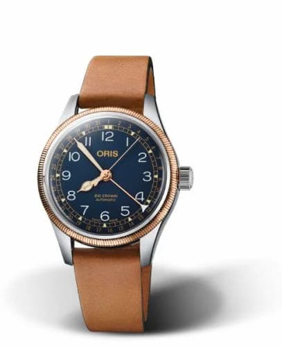 Oris Big Crown Pointer Date 36 Stainless Steel - Bronze / Blue 01 754 7749 4365-07 5 17 66G — фото часов Oris Big Crown Pointer Date 36 Stainless Steel - Bronze / Blue 01 754 7749 4365-07 5 17 66G — фото часов