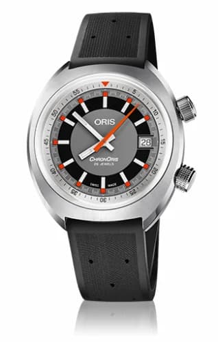 Oris Chronoris Date / Grey / Rubber 01 733 7737 4053-07 4 19 01FC