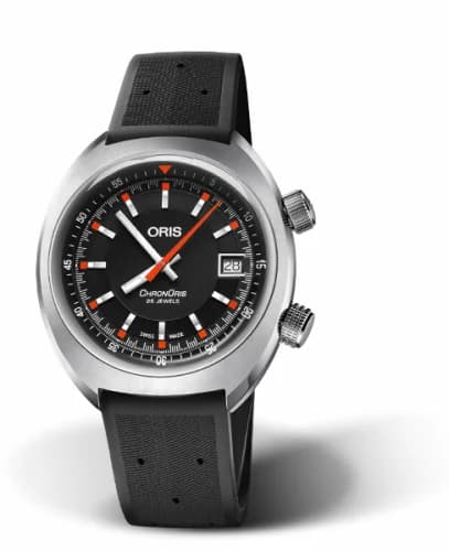 Oris Chronoris Date / Black / Rubber 01 733 7737 4054-07 4 19 01FC — фото часов Oris Chronoris Date / Black / Rubber 01 733 7737 4054-07 4 19 01FC — фото часов