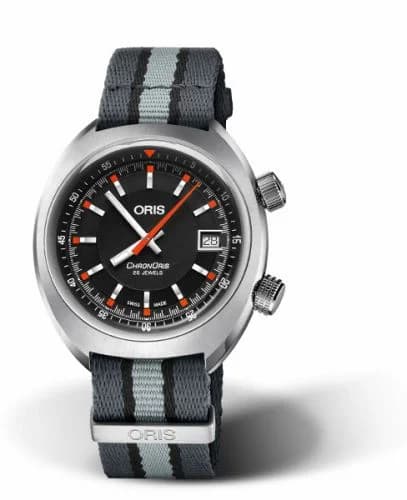 Oris Chronoris Date / Black / NATO 01 733 7737 4054-07 5 19 24 — фото часов Oris Chronoris Date / Black / NATO 01 733 7737 4054-07 5 19 24 — фото часов
