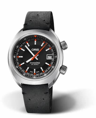 Oris Chronoris Date / Black / Black Leather 01 733 7737 4054-07 5 19 44