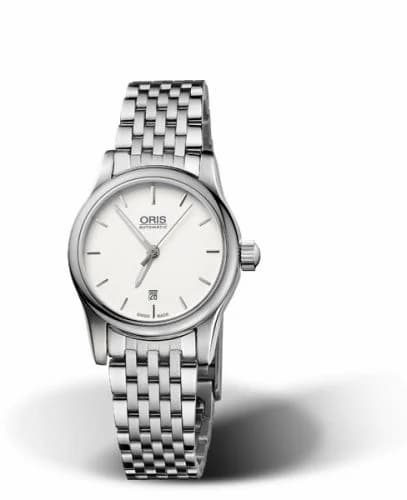 Oris Classic Date Lady 28.5 Stainless Steel / Silver / Bracelet 01 561 7650 4051-07 8 14 61 — фото часов Oris Classic Date Lady 28.5 Stainless Steel / Silver / Bracelet 01 561 7650 4051-07 8 14 61 — фото часов