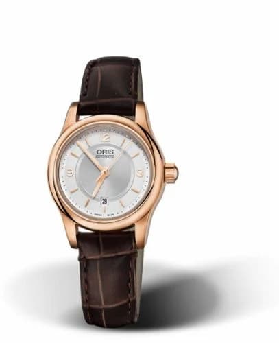 Oris Classic Date Lady 28.5 Rose Gold / Silver 01 561 7650 4831-07 6 14 10 — фото часов Oris Classic Date Lady 28.5 Rose Gold / Silver 01 561 7650 4831-07 6 14 10 — фото часов