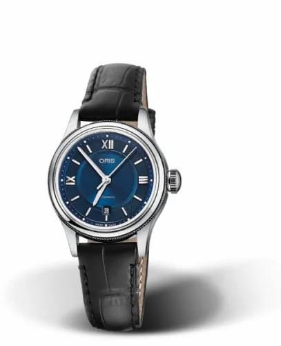 Oris Classic Date Lady 28.5 Stainless Steel / Blue 01 561 7718 4075-07 5 14 35 — фото часов Oris Classic Date Lady 28.5 Stainless Steel / Blue 01 561 7718 4075-07 5 14 35 — фото часов