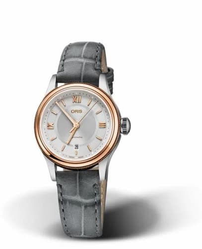 Oris Classic Date Lady 28.5 Stainless Steel - Rose Gold / Silver 01 561 7718 4371-07 5 14 33 — фото часов Oris Classic Date Lady 28.5 Stainless Steel - Rose Gold / Silver 01 561 7718 4371-07 5 14 33 — фото часов