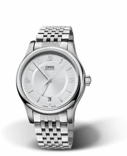 Oris Classic Date 37 Stainless Steel / Silver / Bracelet 01 733 7578 4031-07 8 18 61 — фото часов Oris Classic Date 37 Stainless Steel / Silver / Bracelet 01 733 7578 4031-07 8 18 61 — фото часов