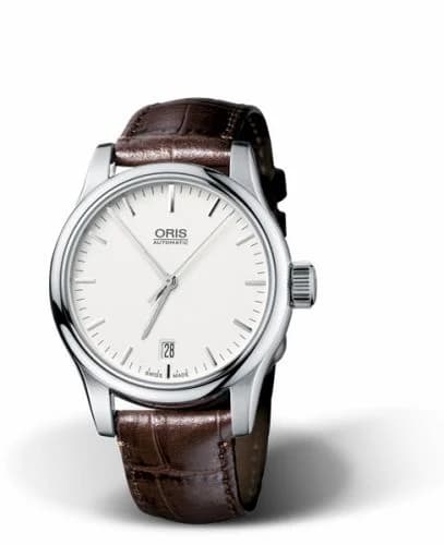 Oris Classic Date 37 Stainless Steel / Silver 01 733 7578 4051-07 5 18 10 — фото часов Oris Classic Date 37 Stainless Steel / Silver 01 733 7578 4051-07 5 18 10 — фото часов