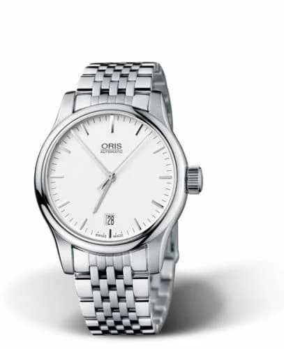Oris Classic Date 37 Stainless Steel / Silver / Bracelet 01 733 7578 4051-07 8 18 61 — фото часов Oris Classic Date 37 Stainless Steel / Silver / Bracelet 01 733 7578 4051-07 8 18 61 — фото часов