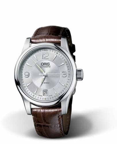 Oris Classic Date 37 Stainless Steel / Silver 01 733 7578 4061-07 5 18 10 — фото часов Oris Classic Date 37 Stainless Steel / Silver 01 733 7578 4061-07 5 18 10 — фото часов